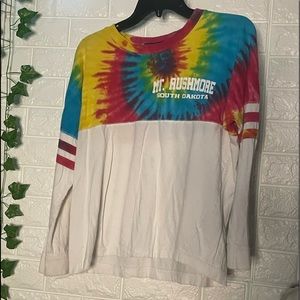 Mt. Rushmore tie-dye shirt